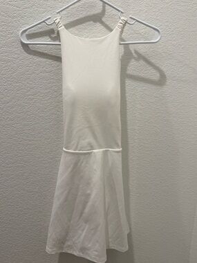 All in Motion White High Neck Halter Dress